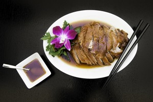 Peking Ente im Golden Dragon China Restaurant.